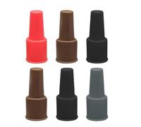 Bouchons en silicone pour bouteilles de vin | Lot de 6 scellant souple de style universel - Couvertures pour bouchons de de vin | Pour la maison cuisine Bar Fêtes Restaurant Bière