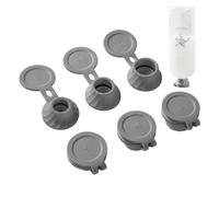 Bouchons Inversés Pour Flacons De Lotion - Lot De 6 Kits De Vidage Avec 3 Tailles, Couvercles Antifuite À Charnière Pour Shampoings, Soins, Crèmes Et Liquides De Cuisine, Accessoires De Voyage Réutili