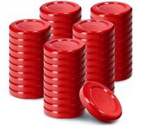 KADAX Lot de 50 couvercles Twist-Off Ø38 mm - Couvercles de Rechange en métal pour bocaux 50-80ml - Fermeture hermétique pour confitures, épices & Condiments
