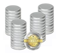 Bouchons métalliques universels 50 unités - 66mm : Couvercles Argenté pour bocaux de conserves et de confiture, couvercle universel, couvercle de remplacement