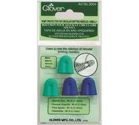 Clover bouchon pour aiguille circulaire, Blanc, OS