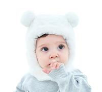 Bouchons pour Bébé Bonnets à Tête d'Ours Bonnets en Tricot pour Garçons et Filles Bonnets pour Bébé Beaux Chapeaux d'automne et d'hiver Chapeaux pour Garçon et Fille adaptés enfants de 1 à 3 ans