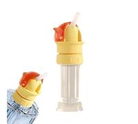 Bouchons pour bouteille d'eau Bec Verseur 2 En 1 Anti Fuite Avec Paille | Adaptateur Pour Embout De Bouteille D Eau Pour camping pique-nique crèche jardin d'parc école garçons filles