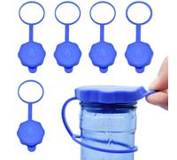 Bouchons pour bouteilles d'eau de 19 litres,5 Pièces Couvercle De Remplacement Réutilisable | Couvercle en silicone réutilisable anti-renversement pour bonbonne d'eau de 19L pour la maison, le voyage