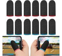 Bouchons Pour Doigts De Jeu, 12 Pièces, Résistants À La Transpiration, Respirants, Ultra-Minces, Écran Tactile, Fibre D'Argent, Gaming Finger Sleeves Adaptés À Tous Les Appareils[Z446]