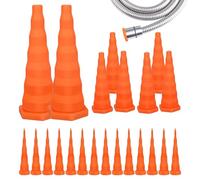 Bouchons pour Tuyaux Hydrauliques Silicone 22 Pièces Installation Facile | Bouchons pour Tuyaux d'Huile Hydraulique Pour Machines De Génie Équipement Agricole Réparation
