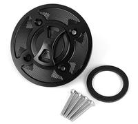 Bouchons Reservoir pour Moto Bouchon De Réservoir De Carburant Et D'huile pour Moto pour Ducati pour Panigale V4 S R SP Speciale Corse 2018 2019 2020 2021(Black)