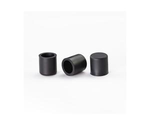 Bouchons ronds en caoutchouc de silicone blanc noir | 3mm-30.5mm Protection Gasket Dust Seal End Cover Caps For Pipe Bolt Furniture(Black,20.7MM(XY-9018)_10PCS)