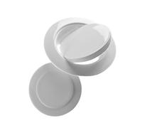Bouchons ronds en plastique pour grands trous muraux, tubes de verrouillage, embouts d'insertion de tuyau pour la protection des canalisations, PVC, 1 paquet, embout rond avec tubes de ver blanc 75mm