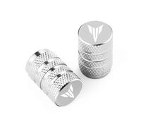 Bouchons Tige Valve pour Yam&AHA MT01 MT09 MT07 MT10 MT03 MT-09 MT-07 MT-10 MT-03 Bouchons De Valve De Pneu De Roue(Silver)