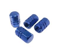 Bouchons Valves Pneus En Aluminium Couvre-roues Hexagonaux Pour Voiture SUV Motos 4 Pièces Pièces Écrous(Blue)