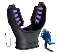 Bouchouette de plongée sous-marine - Silicone Moldable Regulator Papiece avec une cravate de câble, une morsure durable et confortable pour la plongée quotidienne et les voyages (plusieurs couleurs)