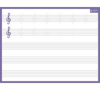 Bouchut Ardoise Rigide Effaçable À Sec "Solfège" 32 X 42 Cm