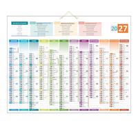 Bouchut Calendrier bancaire Uni-Compact - 43 x 55 cm - 2027
