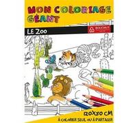 BOUCHUT Coloriage géant 'Zoo' 80 x 120 cm G