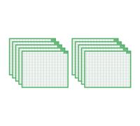 Bouchut Lot De 10 Ardoises Rigide Effaçable À Sec "Quadrillage Seyes Mini" 21 X 26,5 Cm