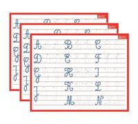 Generique Ardoise effaçable à sec alphabet majuscules cursives 26,5 x 21 cm