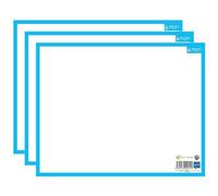 BOUCHUT Lot de 3 Ardoises rigide effaçable à sec "Seyes" et unie 21 x 26,5 cm