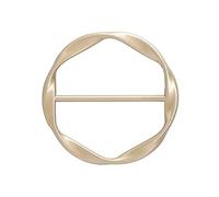 Boucle à clip circulaire en métal tendance - Broche ronde - Épingles circulaires pour vêtements - Anneaux pour écharpe en soie - Pinces à cravate pour femme - Boucle à clip en métal tendance, taille