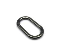 Boucle à Ressort Ovale en métal - 2 pièces, Boucles à Clip en Alliage de Zinc for Sacs à Main, Ceintures et Porte-clés(Gun Black,40mm)