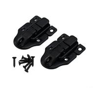 Boucle antique en forme de bec de canard pour valise - Loquet de bagage en fer avec fermeture à bascule sécurisée, fermeture verrouillable pour valise et valise robuste, style vintage (noir)