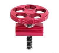Boucle C Aluminium Pliant Vélo 41g Léger | Alliage aluminium, 41g ultra-léger, finition lisse, montage pour rapide, idéal voyage(Red)