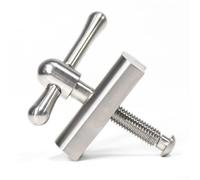 Boucle C Guidon pour titane 64mm pour Vélo Pliant pour brompton | Alliage TC4 léger, anti-desserrement, compatible pour brompton, installation pour rapide, finition CNC précise(Silver)