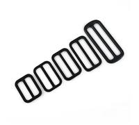 Boucle Coulissante Lot de 10 boucles coulissantes en métal 25 à 50 mm for sangle sac, ceinture, crochet réglage rectangulaire, accessoire for maroquinerie Pour Ceinture(Black,25mm)