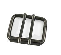 Boucle Coulissante Lot de 5 boucles ceinture en métal à ardillon simple ou double 40/50 mm for homme, manteau, fermoir coulissant réglable, ceintures cuir Pour Ceinture(Color 2)