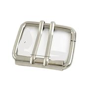 Boucle Coulissante Lot de 5 boucles ceinture en métal à ardillon simple ou double 40/50 mm for homme, manteau, fermoir coulissant réglable, ceintures cuir Pour Ceinture(Color 1)