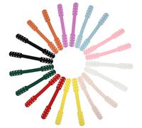 Boucle D’Extension Réglable pour Cordon de Masque 20 pièces en Silicone | Crochets Ajustables, Maintien Confortable sans Glissement, Légère, pour Porteurs de Masques Couleur Aléatoire Plusieurs