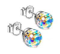 Boucle d ' oreille boule étincelante à tige boule de boucle d ' oreille pierre précieuse pierre de naissance bijoux tendance pour boucles d ' oreilles en argent pour hommes