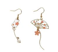 Boucle D Oreille Femmes Boucles Doreilles 1 Paire Asymétrie Fan Grue Mignon Long Tassel Lapin Style-33