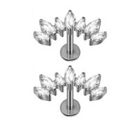 Boucle d ' oreille filetée incurvée en forme de T pour le perçage du Cartilage, artisanat en alliage, bijoux de corps portables, décoration d ' oreille torsadée