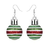 Boucle D Oreille Homme d'oreilles de Noël d'oreilles de fête vacances créatives Noël Bijoux créoles Femmes (E, One Size)