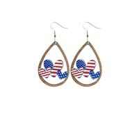 Boucle D Oreille Homme Rendez la fête de l'Indépendance encore plus spéciale! De petites boucles d'oreilles exquises à ne surtout pas manquer! Bijoux Acier Inoxydable (B, 8x3cm)