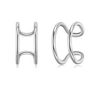 Boucle D Oreille Mariage, Boucles D'Oreilles pour Femme Argent Argent Sterling S925 Géométrie pour Saint Valentin Bijoux