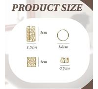 Boucle D'Anneau D'Extension De Cheveux De 160 Pièces Et Dispositif D'Enroulement De Cheveux De 4 Pièces, Disque En Spirale De Tresse Sale, Outil D'Extension De Cheveux Durable, Argent).