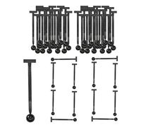 Boucle d'attache de câble universelle en nylon | 100 pièces de supports de cravates autobloquants robustes | Boucle métallique multifonctionnelle pour les projets automobiles, garages, maisons et cami