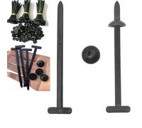 Boucle d'attache de câble universelle en nylon - Attaches autobloquantes robustes avec bouton à épingle, fixations automobiles polyvalentes pour réparation de pare-chocs de voiture (200 pièces)