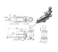Boucle d'attelage pour tracteurs Kubota Remorques