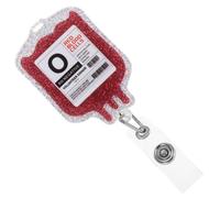Boucle de Badge Rétractable Acrylique pour Infirmiers et Employés
