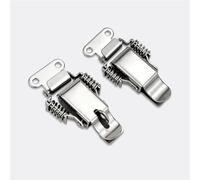 Boucle de boîte à outils en acier inoxydable, équipement d'automatisation, boucle de porte, boucle à ressort en bec de canard SK008, 1 pièce(Iron)