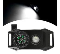 Boucle de bracelet en paracord - TBEST - ZER-7329027083944 - Mini lame - Boussole - Lumière LED