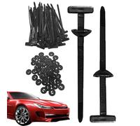 Boucle de câble à zip - Boucle d'attache de câble universelle | 100 pièces Nylon Cable Tie Boucle | Fixeur de liaison de câbles en nylon auto-verrouillable lourde, outil de cravate de câble