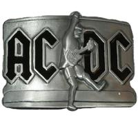 boucle de ceinture AC-DC et guitare couleur noir hard rock