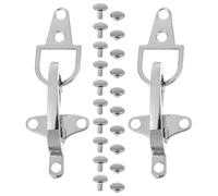 Boucle de Ceinture Avion en Alliage de Zinc Argenté 5cm | Fermoir Décoratif pour Manteau et Doudoune, Ouverture Bas, Léger, Souple, Multifonction, Argenté