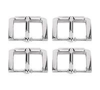 Zerodis Boucle de Ceinture en Cuir, 4 Pièces Boucle de Ceinture en Alliage Accessoires de Bricolage en Cuir Broche Unique pour Remplacement de Coupe-Vent de Sangle en Cuir-20mm(8 * 6 * 2cm-Argent)