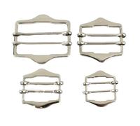 Boucle de Ceinture Lot de 10/20 boucles métalliques for sangles sac 20/25/30/40 mm, double curseur, bouton d'activité, réglage la sangle, boucle ceinture, matériel bricolage Homme(Silver,25mm-10Pcs)