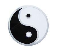 Boucle de ceinture style vintage pour homme Yin Yang Taiji Drapeau Boucle de ceinture